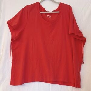 Avenue 30/32 Perfect Tee in coral color.